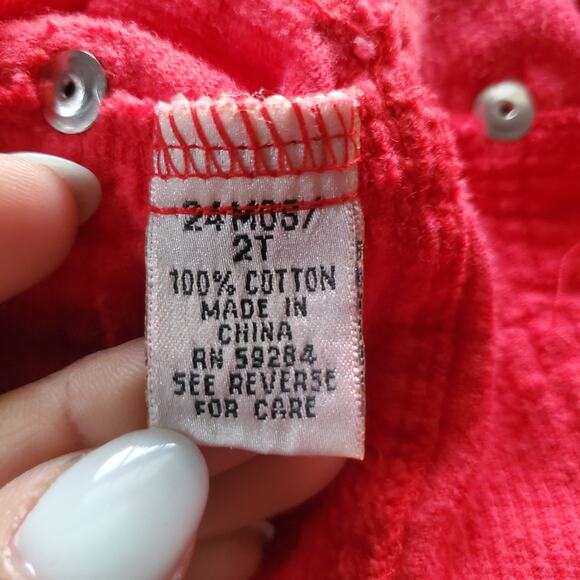 TCP Girls Red Corduroy Skirt Jumper 12M - Picture 7 of 8